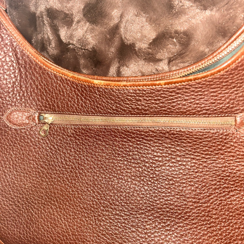 Dooney & Bourke Brown Leather Hobo Bag - Picture 9 of 15